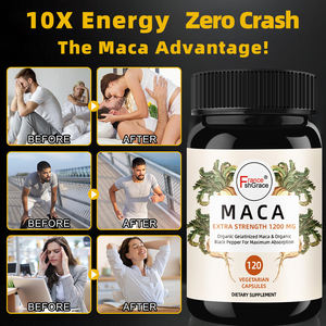 Extraits de racine de maca personnalisés, stimulant de la libido pour femmes et hommes, complément <span class=keywords><strong>aphrodisiaque</strong></span>, complément de maca, 120 capsules - Product Image 6