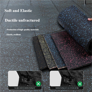 <span class=keywords><strong>Tapis</strong></span> <span class=keywords><strong>de</strong></span> sol <span class=keywords><strong>de</strong></span> gym emboîtables faciles à nettoyer, dalles en caoutchouc résistantes à l'usure et absorbant les chocs pour la remise en forme à domicile et la musculation - Product Image 3
