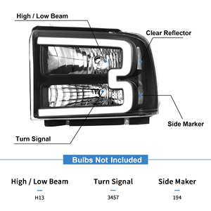 Nouveaux phares pour 2005-2007 <span class=keywords><strong>Ford</strong></span> F250 F350 F450 F550 Super Duty/2005 <span class=keywords><strong>Ford</strong></span> Excursion LED automobile - Product Image 2