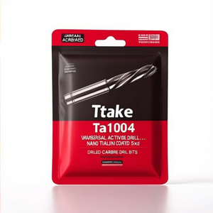 Foret universel en carbure Ttake Ta1004, revêtement Nano TiAlN, forets en carbure 5Xd - Product Image 2