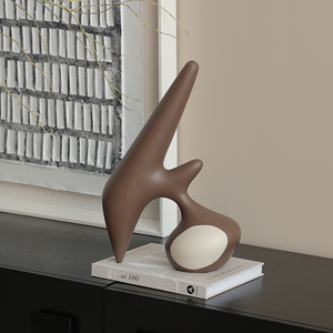 Moderne, Kreative, Abstrakte Menschliche Holzmaserung-Ornament-Dekoration, Kunstharz-Kunsthandwerk-Figur für das Wohnzimmer - Product Image 4