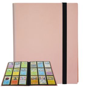 9-Pocket Leather Elastic Strap Custom Printed <b>Card</b> Binder Album 360 Trading <b>Cards</b> Side-Loading Pockets <b>Folder</b> High Quality - Product Image 1