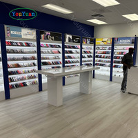 Présentoirs pour Magasins de Téléphonie Mobile avec Logo Lumineux LED, Vitrine Murale en Verre pour Intérieur de Magasin Informatique et Salle d'Exposition