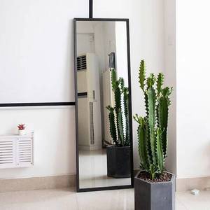 Miroir de sol carré en bois massif populaire 2025, pour la chambre à coucher, l'hôtel, le spa, la salle de sport, le salon, la beauté, polyvalent, décoratif, minimaliste, moderne - Product Image 5