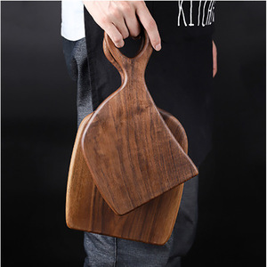 Walnut <b>Wood</b> Cutting Board With Handle For Kitchen Chopping <b>Blocks</b> Solid <b>Wood</b> Rectangle Shape - Product Image 3