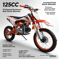 Moto tout-terrain de haute qualité à essence 125cc 140cc 150cc, 4 temps, avec roues 17/14, mini moto cross avec certification CE