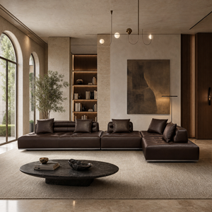 Muebles Modulares Italianos Minimalistas de Tela, Extensibles y Convertibles, Personalización Profunda Disponible, Muebles Modernos para Sala de Estar - Product Image 4