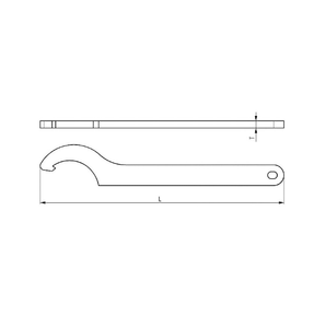 Có Thể Điều Chỉnh C Móc Cờ Lê Công Cụ Tùy Chỉnh OEM Cờ Lê Cho Vòng Nut Móc Loại Cờ Lê - Product Image 4