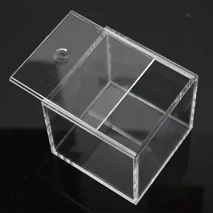 定制透明丙烯酸 lucite 储物盒容器