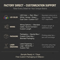 Luz Estroboscópica de Techo con Soporte Flexible para Tubo, Seguridad Universal para Automóvil, Luz Intermitente LED Ámbar de Emergencia, ECE R65 R10