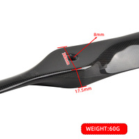Hélice RC ZYHOBBY durable en fibre de carbone 16x8, moyeu 17,5 mm, équilibrée CNC pour moteur à essence à couple élevé, pièces d'avion