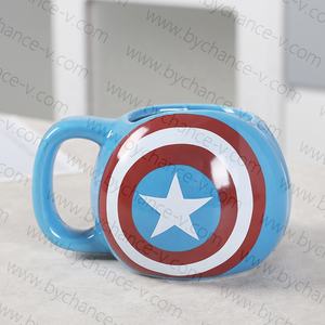 Regalo Genial para Fanáticos de los Superhéroes, <span class=keywords><strong>Taza</strong></span> de Café de Porcelana con Dibujos Animados de Iron Man, <span class=keywords><strong>Spiderman</strong></span>, Batman y Capitán América, Regalo Increíble para Niños - Product Image 6