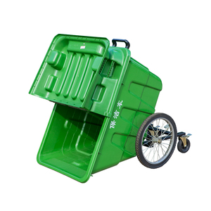 Nouveau style ! <span class=keywords><strong>Poubelle</strong></span> à déchets en plastique à pousser à la main de 400 l / <span class=keywords><strong>poubelle</strong></span> / bac à poussière - Product Image 6