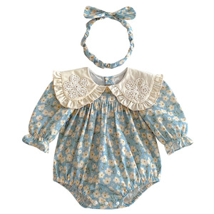 Body Floreale Dolce per Bambina, Adorabile Vestito a Maniche Lunghe per Bambine, Colletto a Bambola, Tutina Coordinata per Sorelle - Product Image 5