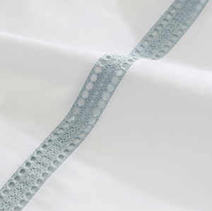 5 sao khách sạn sang trọng 100% cotton trắng mềm mại và thoáng khí bộ đồ giường Set chất lượng dệt may nhà tấm Ga Trải Giường biểu tượng tùy chỉnh - Product Image 3