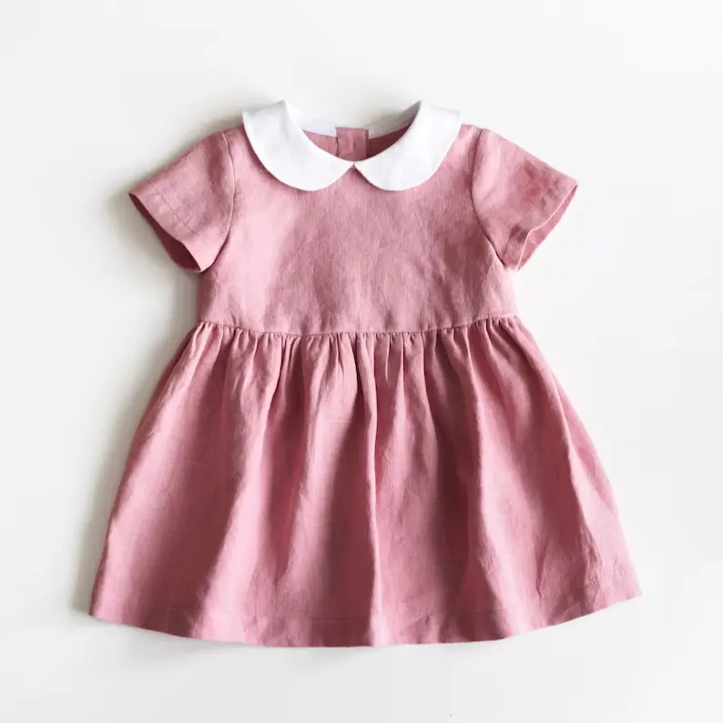 Barboteuse d'été en tulle organique pour bébés de 0 à 8 ans vêtements de nuit pour enfants sans manches pour bébés filles 100% coton survêtements vintage à carreaux robe à enfiler