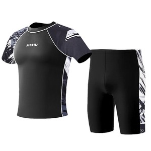 Ensemble de maillots de bain à séchage rapide pour hommes Jiehu, tissu imprimé, tricoté, taille adulte, pour piscine, plage, surf - Product Image 5