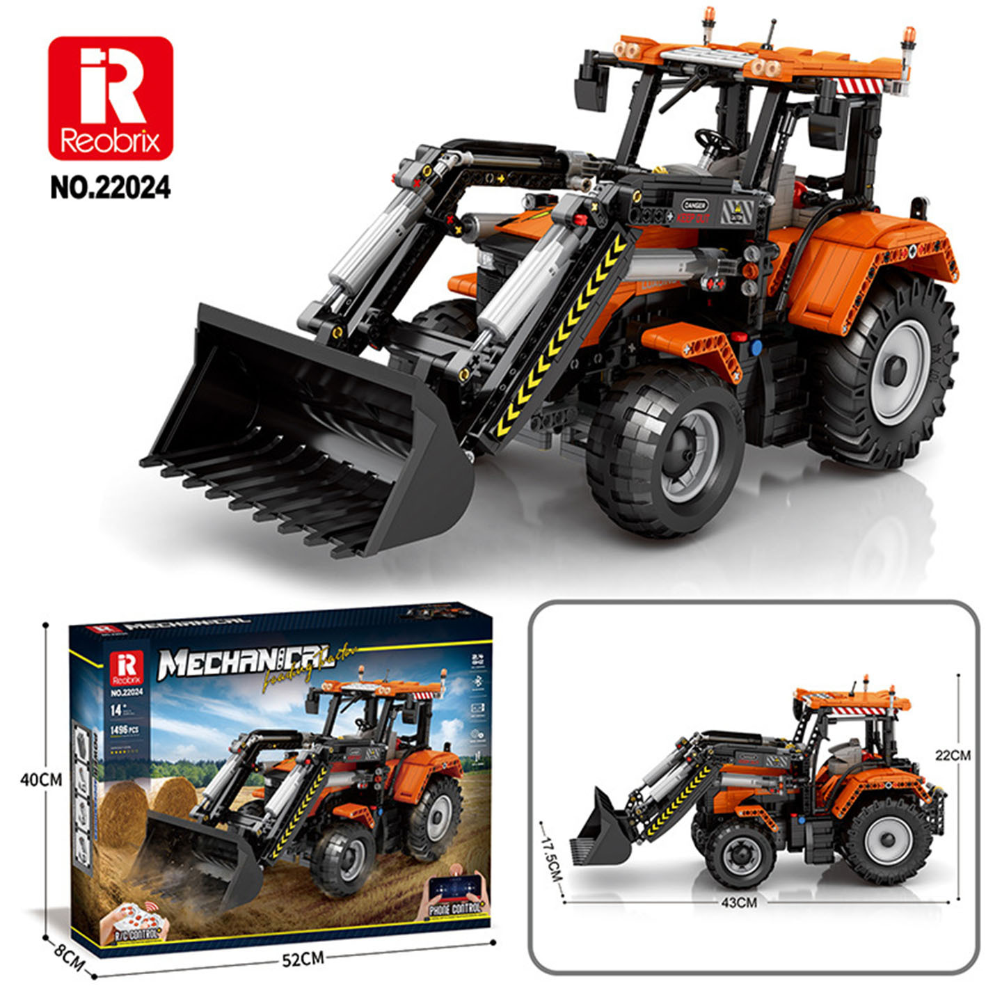 22024 Loading Tractor Dynamic Version [1496 Pieces]
