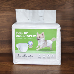 Couches jetables pour chiens 360 ° Couches absorbantes anti-fuites à enveloppement complet et taille extensible, très absorbantes pour chiens mâles et femelles (S/M/L 10PCS) - Product Image 2