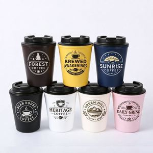 Vasos de <span class=keywords><strong>Caf</strong></span>é Reutilizables con Diseño Personalizado, Impresión de Logotipo, Bajo MOQ, Vasos de Plástico Reutilizables para Cafeterías - Product Image 1