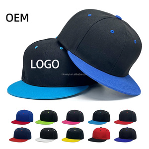 Gorras Clásicas Snapback al por Mayor, Gorras de Béisbol con Visera Plana Ajustables, Lisas, con Logotipo Bordado Personalizado para Hombre, OEM - Product Image 1