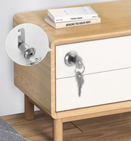 Serrure à came triangulaire à quart de tour en acier inoxydable, moderne, sans clé, antivol et antirouille, pour porte d'armoire, vente en gros, haute qualité