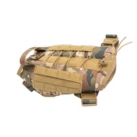 Gilet tactique pour chien en nylon 1000D de qualité militaire, système MOLLE, harnais d'entraînement anti-traction avec espace pour patchs, hydrofuge