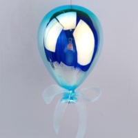 Ballon lumineux en verre, ballon multicolore, décoration de Noël suspendue