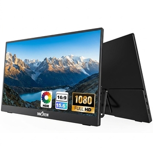 Monitor Esterno Portatile Full HD 1080P Nero, Luminosità 250 Nits, <span class=keywords><strong>Angolo</strong></span> di Visione 178° per Presentazioni Aziendali - Product Image 1