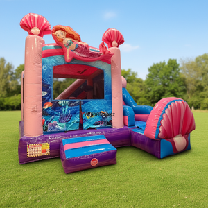 <span class=keywords><strong>Castillo</strong></span> Inflable Temático de Sirena de 18 oz, Trampolín Inflable, Chateau Gonflable, Casa de Brinco Inflable para Niña - Product Image 5