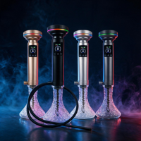 Nouvelle Chicha Électrique de Luxe 2025 en Aluminium Rechargeable avec Batterie Sans Charbon