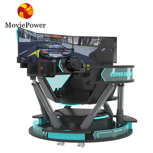 MoviePower VR kit Pusat Permainan interaktif berkendara taman tema Virtual Reality 9D Simulator balap mobil Game Arcade - Product Image 2