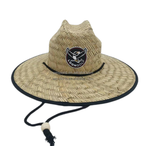 Chapeau <span class=keywords><strong>de</strong></span> paille naturel personnalisé avec logo, large bord, protection UV, chapeau <span class=keywords><strong>de</strong></span> soleil d'extérieur pour hommes et femmes, pêche, <span class=keywords><strong>plage</strong></span>, surf, sauveteur, chapeau d'été - Product Image 2