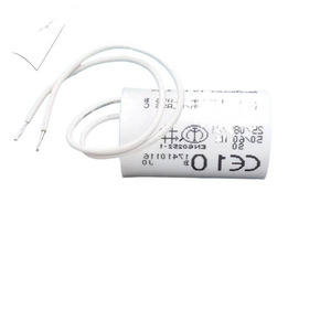 Condensateur de fonctionnement du moteur 10uF 250V MKP avec fils pour pièces de système d'échappement - Product Image 1