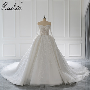 Ruolai ชุดราตรี ZW00265สำหรับเจ้าสาว, ชุดแต่งงานแขนยาวเจ้าหญิงนางฟ้าแสนสวยสำหรับเด็กผู้หญิง - Product Image 1