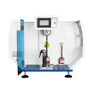 Máquina de teste de impacto, liyi 5.5j 22j mostrador de plástico izod e testador de impacto carregador plc chary ou izod máquina de teste de resistência ao impacto