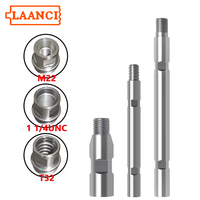 LAANCI 100-1000mm Diamond Core Drill Bit Extension Rod Thread M22 T32 1 1/4UNC 20# Steel Masonry Use