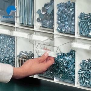 Powerway nhà máy nghiêng lưu trữ thùng với 6 rõ ràng ngăn kéo cho xe đẩy - Product Image 3