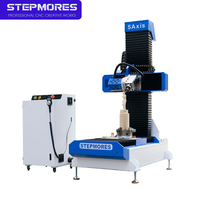 Machine de gravure CNC 5 axes à prix avantageux pour le bois, la mousse et la sculpture, avec contrôleur RTCP et moteur servo