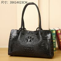 Tas Tote Wanita Desain Panel Vintage Bahan Silikon, Tas Selempang Bahu Kapasitas Besar Tahan Air dengan Ritsleting, Musim Gugur