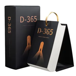 Desktop Calendar Stand 365 Day Calendars perforated line easy tear daily Printing on Demand 4c Offset Printing Paper