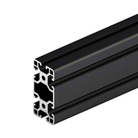 6063 Alu 2020 2080 3030 4040 4080 8080 9090 100100 120120 NOIR Anodisé Profilés en aluminium t fente CNC Extrusion d'aluminium