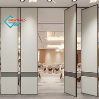 Economic Foldable Fireproof Melamine Board Movable Soundproof Flexible Eco-Friendly Partition Wall Panels for Office Gym