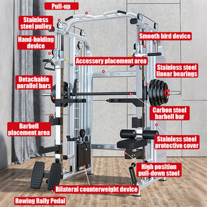 Precio Inmejorable: Máquina Smith y Rack de Potencia para <span class=keywords><strong>Entrenamiento</strong></span> de Fuerza, Ejercicios de Pecho y Sentadillas para Uso Doméstico. - Product Image 3