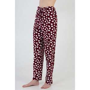 กางเกงนอนพิมพ์ลายหัวใจสำหรับผู้หญิงจากบอร์โดซ์ ผ้าทอเนื้อนุ่ม ใส่สบาย - Product Image 2