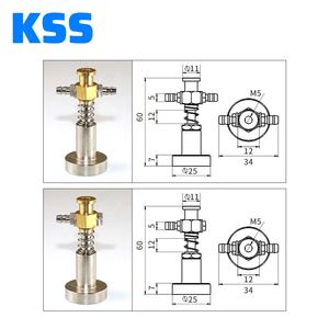 Soporte Magnético de Gran Cabezal para Fijación de Hardware, Soporte de Ventosa para Brazo Robótico, Entrada de <span class=keywords><strong>Aire</strong></span> de Doble/Un Solo Lado - Product Image 6