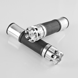 Puños de manillar para motocicleta Qiangye, de goma negra antideslizante, con control de aceleración personalizable para manillares de bicicleta - Product Image 3