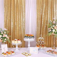 Grand or Rose paillettes photographie fond rideaux pour les fêtes de mariage scène toile de fond rideaux décor paillettes toile de fond rideau