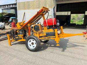 CE Aprobado 200m Profundidad Pozo de agua hidráulico Pozo Perforadora 50HP Movible Diesel Drive WorkWater Pozo Perforadora - Product Image 3