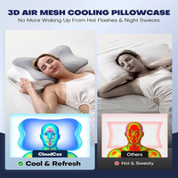 Oreillers ergonomiques en mousse à mémoire de forme rafraîchissante pour les dormeurs sur le ventre